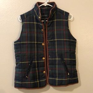 Lauren Ralph Lauren plaid navy/green vest
